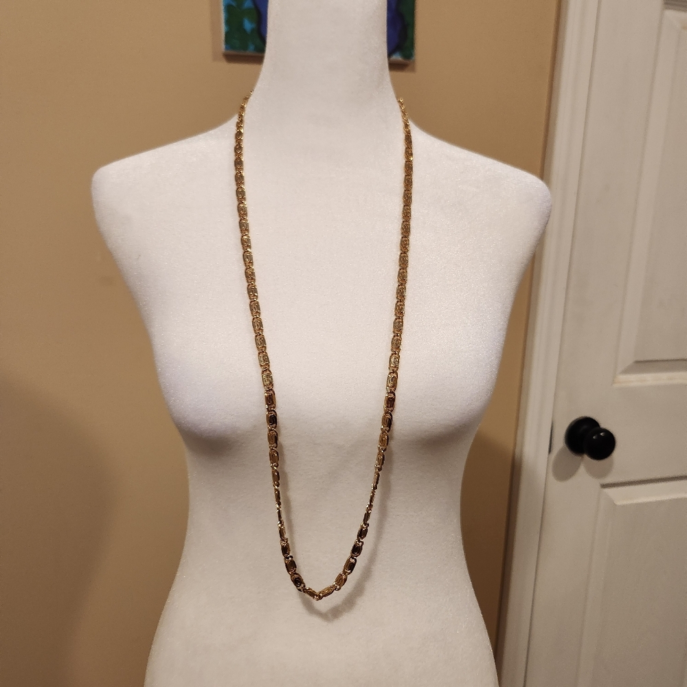 Gold Toned Chain Necklace